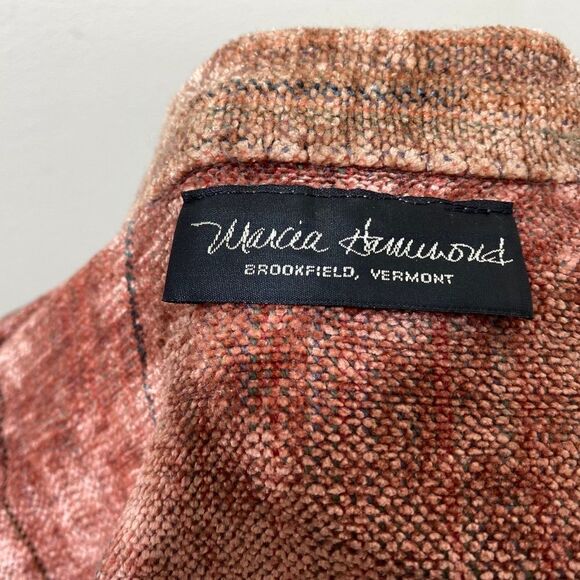 Marcia Hammond Art Hand Woven Cotton Rayon Blend Cardigan/Blazer Multicolored - Picture 9 of 10